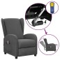 vidaXL Massagesessel mit Aufstehhilfe Dunkelgrau Stoff vidaXL Massagesessel mit Aufstehhilfe Dunkelgrau Stoff