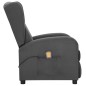 vidaXL Massagesessel mit Aufstehhilfe Dunkelgrau Stoff vidaXL Massagesessel mit Aufstehhilfe Dunkelgrau Stoff