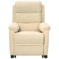 vidaXL Massagesessel mit Aufstehhilfe Creme Stoff vidaXL Massagesessel mit Aufstehhilfe Creme Stoff
