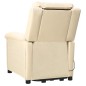 vidaXL Massagesessel mit Aufstehhilfe Creme Stoff vidaXL Massagesessel mit Aufstehhilfe Creme Stoff