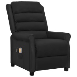 vidaXL Massagesessel Elektrisch Schwarz Kunstleder