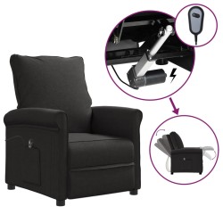 vidaXL Relaxsessel Elektrisch Schwarz Stoff