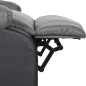 vidaXL Massagesessel Elektrisch Hellgrau Kunstleder & Stoff vidaXL Massagesessel Elektrisch Hellgrau Kunstleder & Stoff