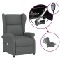 vidaXL Ohrensessel mit Massagefunktion Elektrisch Dunkelgrau Stoff vidaXL Ohrensessel mit Massagefunktion Elektrisch Dunkelgrau Stoff