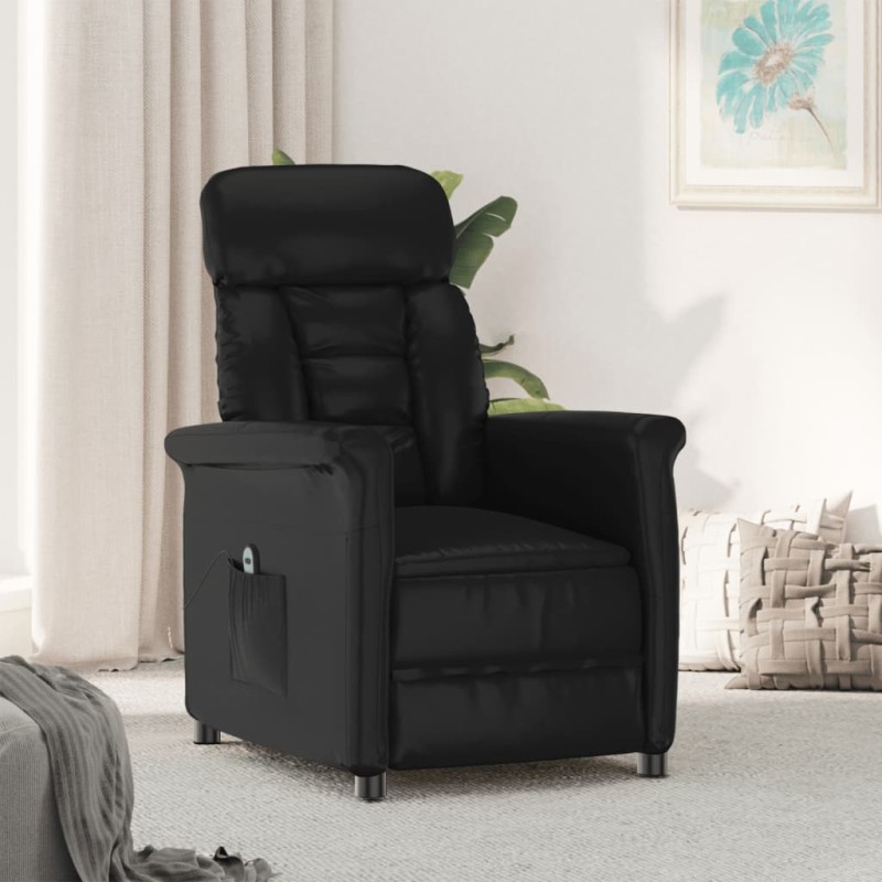 vidaXL Relaxsessel Elektrisch Schwarz Kunstleder vidaXL Relaxsessel Elektrisch Schwarz Kunstleder