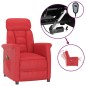 vidaXL Massagesessel Elektrisch Rot Kunstleder vidaXL Massagesessel Elektrisch Rot Kunstleder