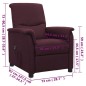 vidaXL Relaxsessel Elektrisch Lila Stoff vidaXL Relaxsessel Elektrisch Lila Stoff