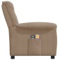 vidaXL Massagesessel Elektrisch Taupe Mikrofasergewebe vidaXL Massagesessel Elektrisch Taupe Mikrofasergewebe