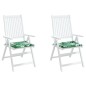 vidaXL Sitzkissen 2 Stk. Blattmuster 50x50x3 cm Stoff vidaXL Sitzkissen 2 Stk. Blattmuster 50x50x3 cm Stoff