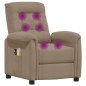 vidaXL Massagesessel Elektrisch Taupe Mikrofasergewebe vidaXL Massagesessel Elektrisch Taupe Mikrofasergewebe