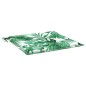 vidaXL Sitzkissen 2 Stk. Blattmuster 50x50x3 cm Stoff vidaXL Sitzkissen 2 Stk. Blattmuster 50x50x3 cm Stoff