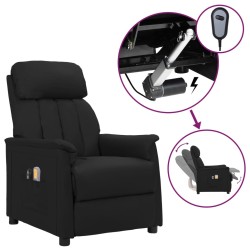 vidaXL Massagesessel Elektrisch Schwarz Kunstleder