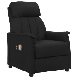 vidaXL Massagesessel Elektrisch Schwarz Kunstleder