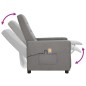 vidaXL Massagesessel Elektrisch Hellgrau Stoff vidaXL Massagesessel Elektrisch Hellgrau Stoff
