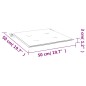 vidaXL Sitzkissen 2 Stk. Blattmuster 50x50x3 cm Stoff vidaXL Sitzkissen 2 Stk. Blattmuster 50x50x3 cm Stoff