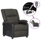 vidaXL Relaxsessel Elektrisch Dunkelgrau Kunstleder und Stoff vidaXL Relaxsessel Elektrisch Dunkelgrau Kunstleder und Stoff
