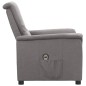 vidaXL Relaxsessel Elektrisch Hellgrau Stoff vidaXL Relaxsessel Elektrisch Hellgrau Stoff