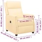 vidaXL Relaxsessel Elektrisch Creme Kunstleder vidaXL Relaxsessel Elektrisch Creme Kunstleder