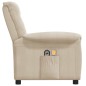 vidaXL Massagesessel Elektrisch Creme Mikrofasergewebe vidaXL Massagesessel Elektrisch Creme Mikrofasergewebe