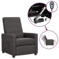 vidaXL Relaxsessel Elektrisch Dunkelgrau Stoff vidaXL Relaxsessel Elektrisch Dunkelgrau Stoff