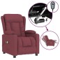 vidaXL Massagesessel Elektrisch Weinrot Stoff vidaXL Massagesessel Elektrisch Weinrot Stoff