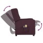 vidaXL Massagesessel Elektrisch Lila Stoff vidaXL Massagesessel Elektrisch Lila Stoff