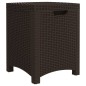 vidaXL 3-tlg. Garten-Lounge-Set mit Kissen PP Rattan Braun vidaXL 3-tlg. Garten-Lounge-Set mit Kissen PP Rattan Braun