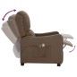 vidaXL Massagesessel Elektrisch Taupe Stoff vidaXL Massagesessel Elektrisch Taupe Stoff