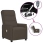 vidaXL Massagesessel Elektrisch Grau Kunstleder vidaXL Massagesessel Elektrisch Grau Kunstleder