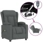 vidaXL Massagesessel Elektrisch Dunkelgrau Stoff vidaXL Massagesessel Elektrisch Dunkelgrau Stoff