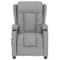 vidaXL Relaxsessel Elektrisch Hellgrau Stoff vidaXL Relaxsessel Elektrisch Hellgrau Stoff