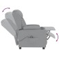 vidaXL Relaxsessel Elektrisch Hellgrau Stoff vidaXL Relaxsessel Elektrisch Hellgrau Stoff
