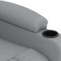 vidaXL Relaxsessel Elektrisch Hellgrau Stoff vidaXL Relaxsessel Elektrisch Hellgrau Stoff