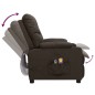 vidaXL Massagesessel Elektrisch Dunkelbraun Stoff vidaXL Massagesessel Elektrisch Dunkelbraun Stoff