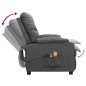 vidaXL Massagesessel Elektrisch Hellgrau Stoff vidaXL Massagesessel Elektrisch Hellgrau Stoff
