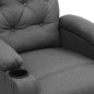 vidaXL Massagesessel Elektrisch Hellgrau Stoff vidaXL Massagesessel Elektrisch Hellgrau Stoff