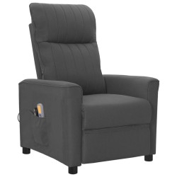 vidaXL Massagesessel Elektrisch Dunkelgrau Stoff
