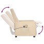 vidaXL Massagesessel Elektrisch Creme Stoff vidaXL Massagesessel Elektrisch Creme Stoff