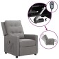 vidaXL Relaxsessel Elektrisch Hellgrau Stoff vidaXL Relaxsessel Elektrisch Hellgrau Stoff