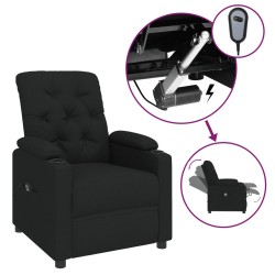 vidaXL Relaxsessel Elektrisch Schwarz Stoff