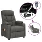 vidaXL Massagesessel Elektrisch Dunkelgrau Stoff vidaXL Massagesessel Elektrisch Dunkelgrau Stoff
