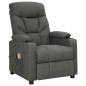 vidaXL Massagesessel Elektrisch Dunkelgrau Stoff vidaXL Massagesessel Elektrisch Dunkelgrau Stoff