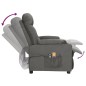vidaXL Massagesessel Elektrisch Dunkelgrau Stoff vidaXL Massagesessel Elektrisch Dunkelgrau Stoff