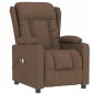 vidaXL Massagesessel Elektrisch Braun Stoff vidaXL Massagesessel Elektrisch Braun Stoff
