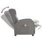 vidaXL Massagesessel Elektrisch Hellgrau Stoff vidaXL Massagesessel Elektrisch Hellgrau Stoff