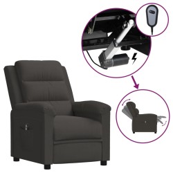 vidaXL Relaxsessel Elektrisch Dunkelgrau Samt