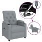 vidaXL Relaxsessel Elektrisch Hellgrau Stoff vidaXL Relaxsessel Elektrisch Hellgrau Stoff