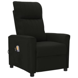 vidaXL Massagesessel Elektrisch Schwarz Stoff