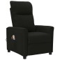 vidaXL Massagesessel Elektrisch Schwarz Stoff vidaXL Massagesessel Elektrisch Schwarz Stoff