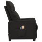 vidaXL Massagesessel Elektrisch Schwarz Stoff vidaXL Massagesessel Elektrisch Schwarz Stoff